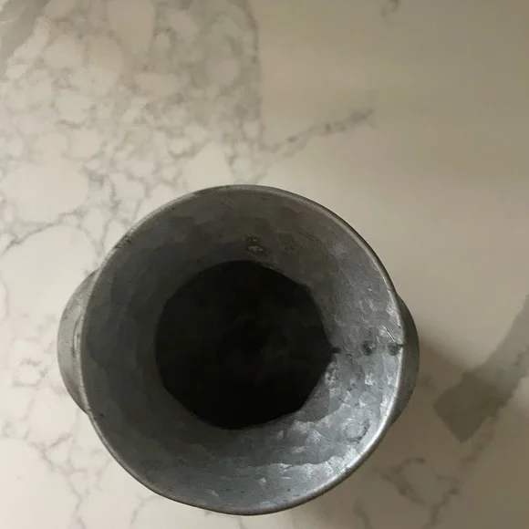 Galvanized Metal Milk Can Trio with Stand - Picture 6 of 13